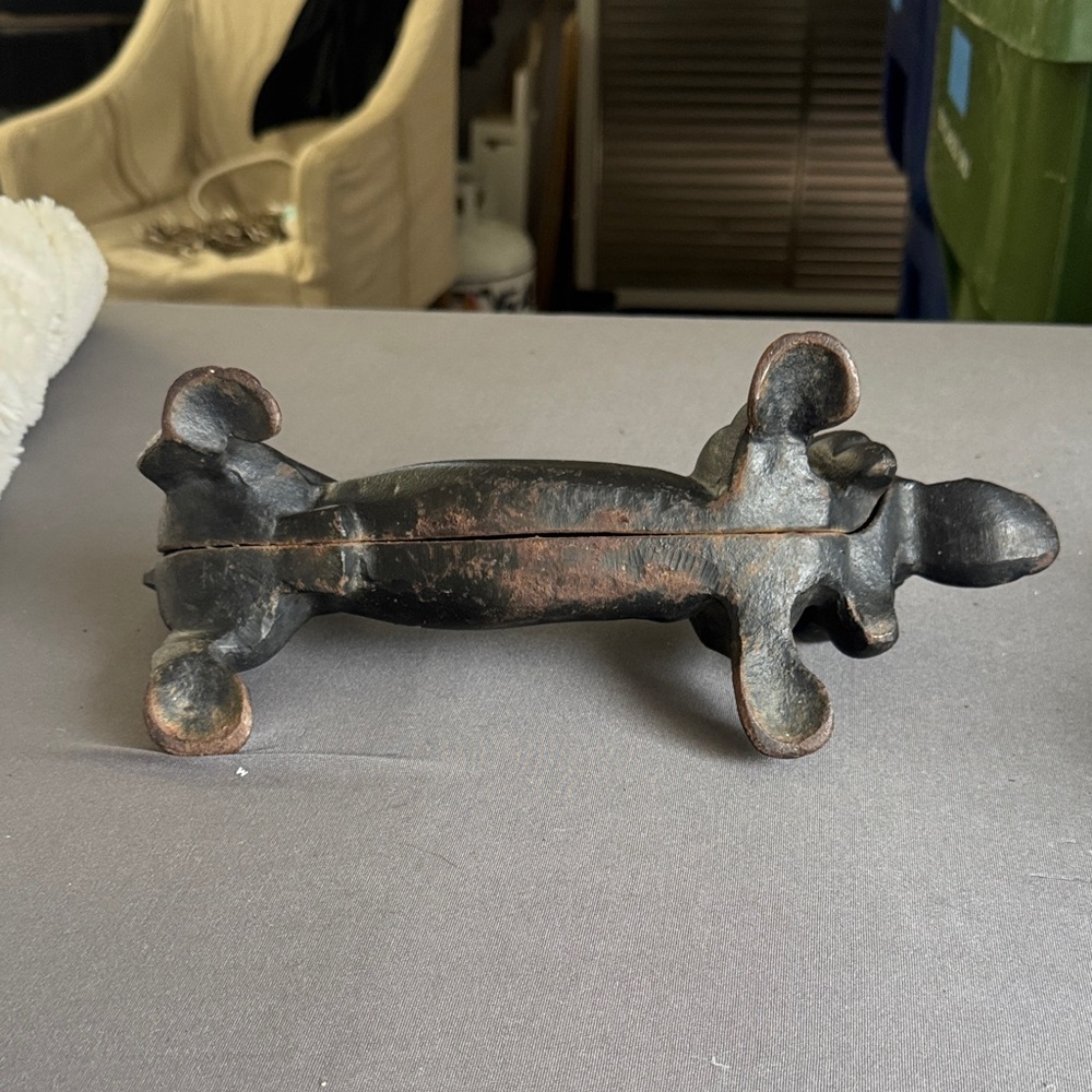 Cast Iron Dachshund Boot Scraper Doorstop - Picture 4 of 5